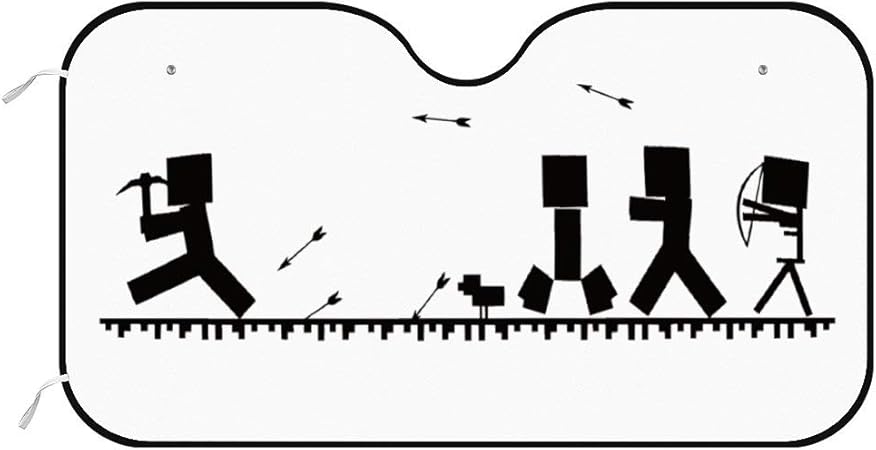 Amazon おもしろ スケルトン フロントガラスの車のサンバイザー 紫外線 カット車用サンシェード 簡単取付 カーサンシェード 折り畳み式 サンシェード 車 バイク