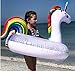 Unicorn Pool Floats for Kids - Glitter Filled - Ride ON Inflatable Unicorn Float for Pool Lake River RAFT - Giant Unicorn Gift for Summertime Pool Party - Inner Tube Float