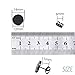 Finyosee 20 Pieces 316 Stainless Steel Blank Stud Earring Bezel Setting Post Cup Fit for 12mm, 20 Pieces Butterfly Earring Backs for Jewelry Making and DIY Findings(Black)