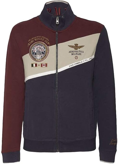 Aeronautica Militare Felpa 232FE1826F528 Blu scuro Regular Fit