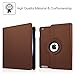 Fintie Rotating Case for iPad 4 / 3 / 2 - 360 Degree Rotating Smart Stand Protective Cover with Auto Wake/Sleep for iPad 4th Gen with Retina Display, iPad 3 & iPad 2, Brown