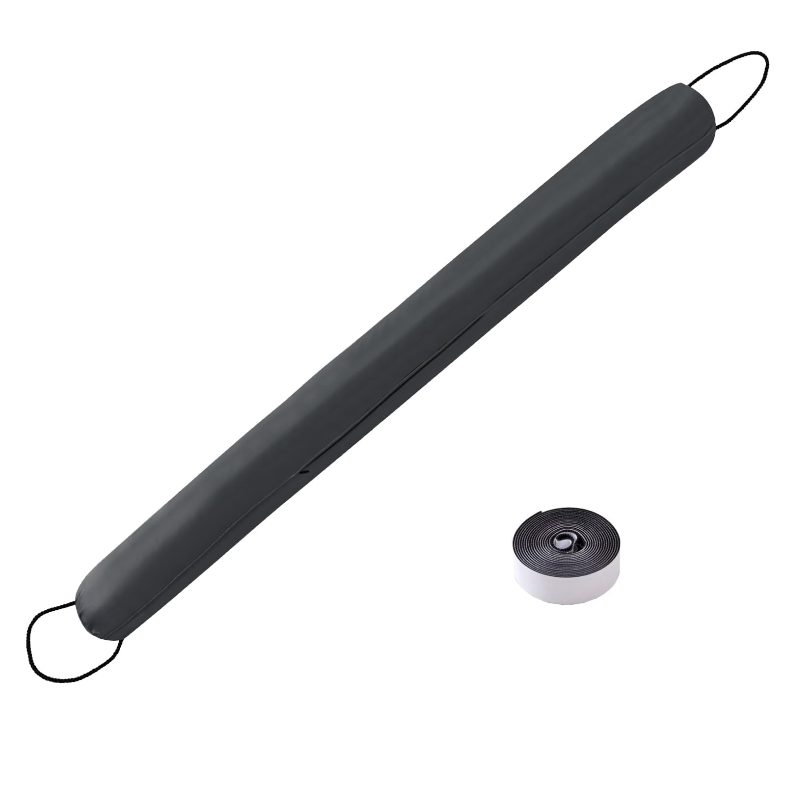 Photo 1 of Sunolga 72 Inches Waterproof Under Door Draft Stopper Filled with Glass Beads & Cotton, Removable Machine Washable 5.5 lb Sound Proof Door Draft Blocker for Door & Window, Grey