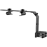 hygger Aquarium Light Riser Fits 957 978 999 918, Universal Fish Tank Light Holder Adjustable Led Aquarium Light Mounting Bracket, Sturdy Aluminum Ultra Wide Base 1.7''