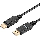 DisplayPort to DisplayPort 6 Feet,Anbear Gold Plated Display port to Display Port Cable 4K Resolution(MALE to MALE) for DisplayPort Enabled Desktops and Laptops to Connect to Displays