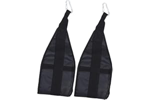 BESTonZON Professional Ab Straps Sling with Heavy-duty Nylon Webbing and Stainless Steel Hooks for Door