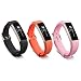 Ldaai 3PCS Newest Colorful Replacement Wristband With Secure Clasps for Fitbit Alta Only(No tracker, Replacement Bands Only)