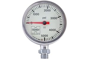 OUMEBIU Highland by XS Scuba Brass/Glass Pressure Gauges - 2.0" - PSI
