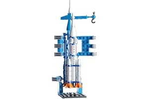 Vilbocr Space Rocket Building Blocks Set - （130-Piece ） STEM Toys for Kids Ages 6-12, Creative DIY Astronaut Adventure Kit, Cool Birthday Gifts for Boys & Girls