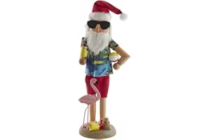 Kurt S. Adler 15.5-Inch Wooden Beach Santa Nutcracker