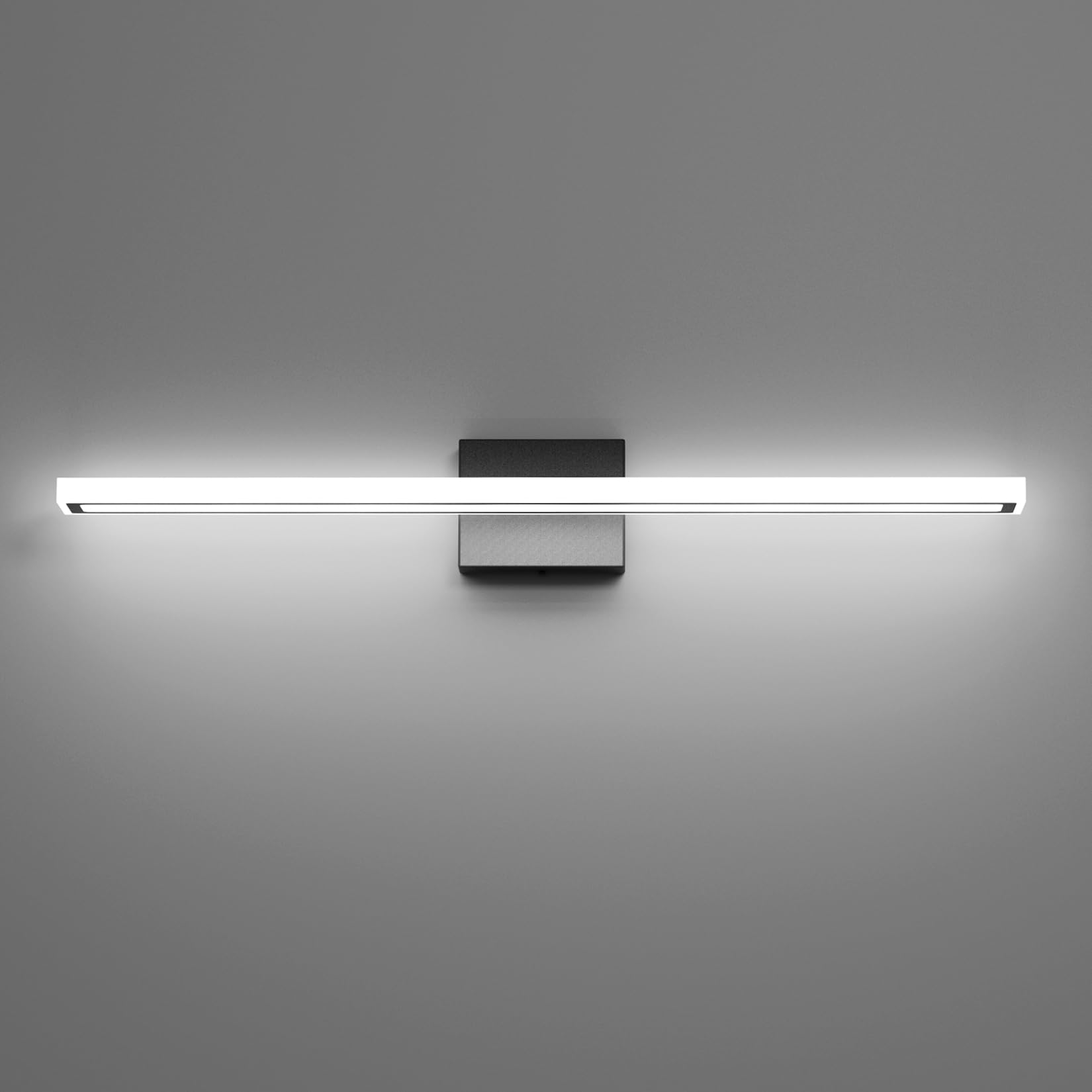 Photo 1 of lundwa 31.5inch Black LED Bathroom Vanity Light Bar 24W Modern Bath Light Fixture Over Mirror Vanity Light Cool White 6000K