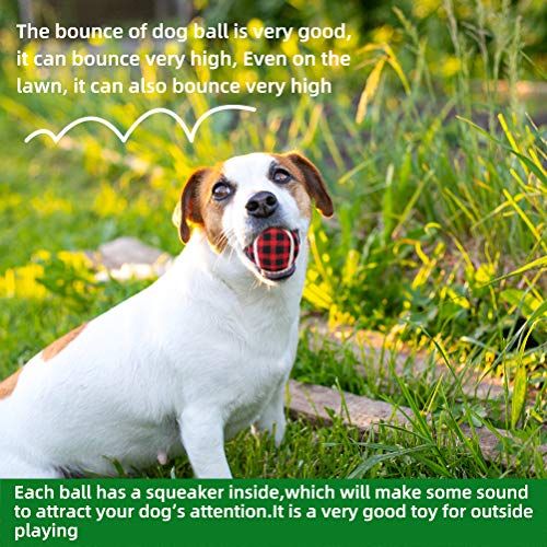 SCENEREAL 2.5" Squeaky Tennis Balls for Dogs 12 PCS, Squeaky Dog Chew
