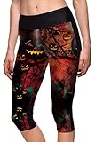 Pink Wind Women's Capri Workout Leggings Fitted Running Gym Stretch YOGA Pants