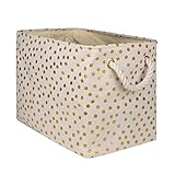 DII CAMZ10368 Polyester Storage Bins, 17.75x12x15, Dots