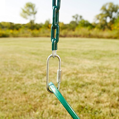SwingNSlide Heavy Duty Green Swing Seat 58" Vinyl Coated Chain