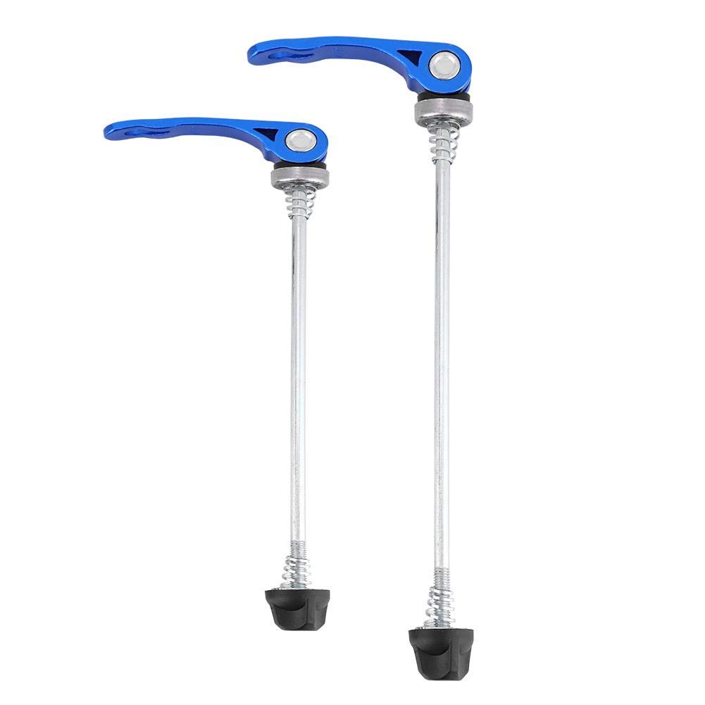 VGEBY1 Bike Skewers Set, Quick Release Shaft 1 Pair Wheel Hub Front Rear Quick Release Lever (Blue)