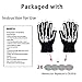 Skeleton Led Gloves, DUZCLI Flashing Finger Light Up Gloves - Kids and Adult Size with Extra Batteries - for Rave, Halloween, Party Light show, Concerts, Disco, Party ,Skeleton,L(Adult-Over 10 Year old)