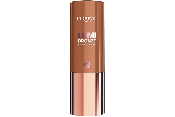 L'Oréal Paris LUMI Bronzer Le Stick Soleil, Cream-to-powder Multi-Use Bronzer Stick, Buildable & Blendable Contour, Non-Cakey