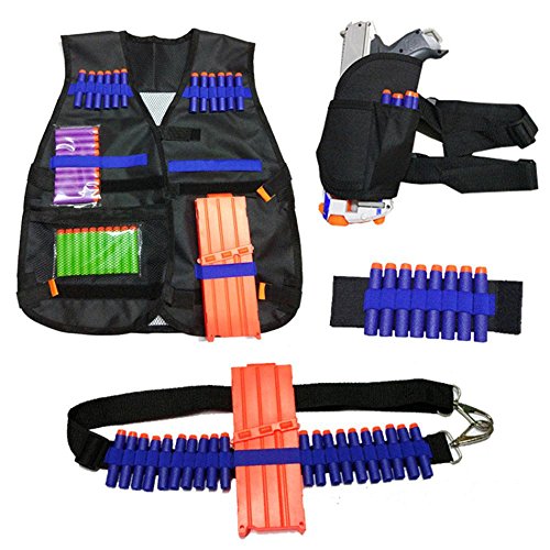 Treeon Kids Tactical Vest Kits for Nerf Guns NStrike Elite Series,Kids Toy Bullet Dart Ammo