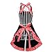 Hyzrz Cute Retro Lovely Vintage Ladies Kitchen Flirty Vintage Aprons for Women Girls with Pockets for Mothers Day Gift (Multicolor)