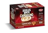 Hills Bros Cappuccino English Toffee, 12 Single Serve Cups, 8.4 Ounce (Pack of 6)