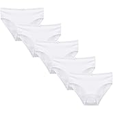 Donella Girls' Soft Cotton Underwear - Kids Bikini Brief Panties for Girls and Toddlers 5-Pack, Age: 2-15
