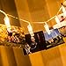 GIGALUMI 50 LED Fairy String Lights with 50 Clear Clips for Hanging Photos, Perfect for Indoor Living Room, Dormitories, Galleries and Special Celebrations