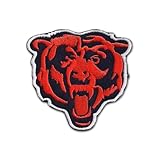 NFL Chicago Bear Head Logo EMBROIDERED PATCH Badge Iron-on, Sew On - Shipped From USA