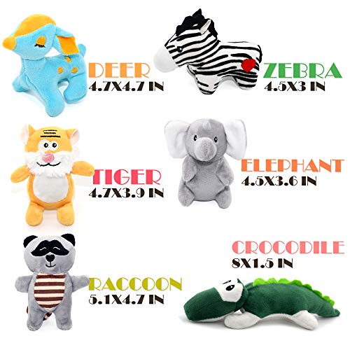 SHARLOVY Dog Squeaky Toys for Small Dogs,Stuffed Animal Puppy Toys,Cute Puppy Chew Toys for Dog Teething Toys, Pet Toys for Small to Medium Dogs,Soft Dog Toys,Plush Dog Toy Pack 12 in Carry Bag - Thumbnail 7