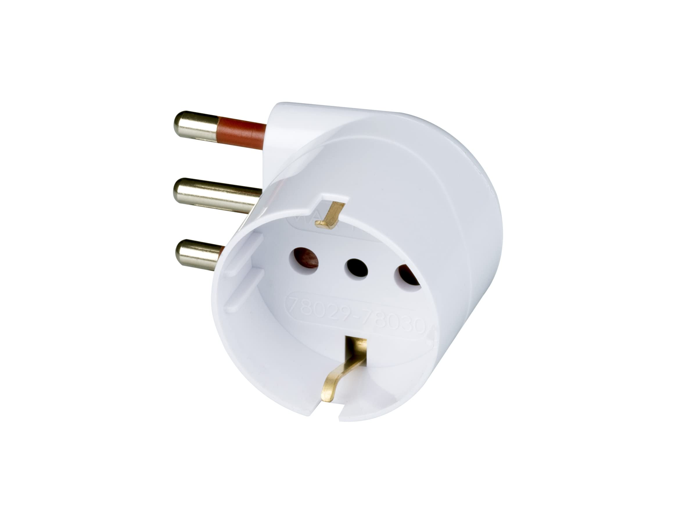 Schuko adapter 90° space saving