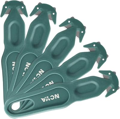 Nova Safety Cutter Tool Green 5 pcs Ergonomic Box Cutter Film Knife