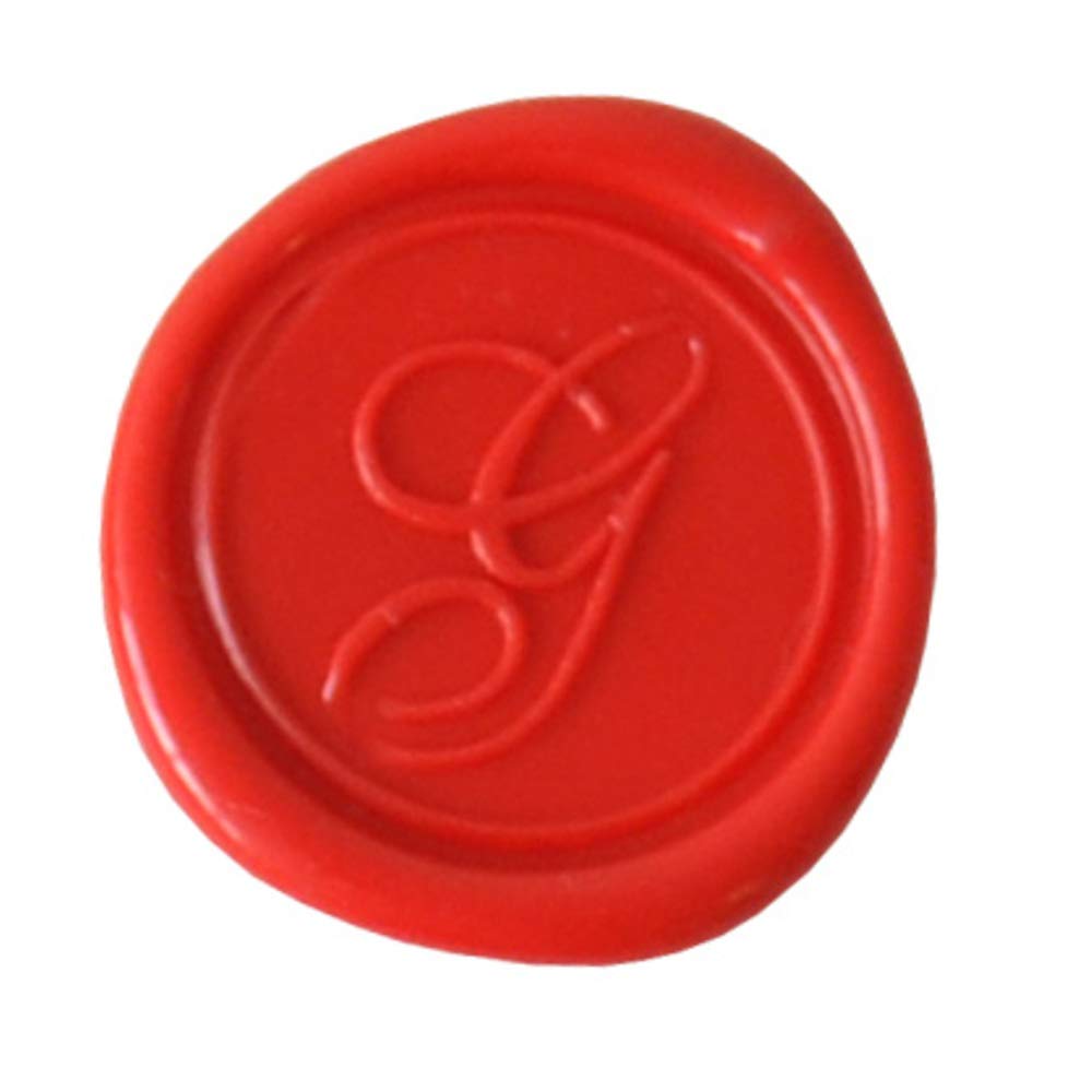 Jacques Herbin 40307T - A brass seal with varnished wooden handle - Modern English - The Letter G - Manufactured in France - Creative Art Tool - Wax Stamp — image 1