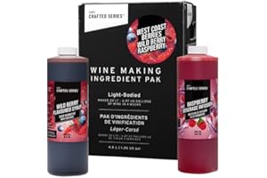 ABC CORK CO. ABC Premium DIY Fruit Wine Making Kits, Makes Up to 30 Bottles/6 Gallons of Fruit Wine (West Coast Berries Wldberry Raspberry)