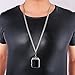 Bandmax Necklace Compatible with Apple Watch 42MM 44MM,Fashion Stainless Steel Cuban Link Chain Necklace Compatible with iwatch Series 6/5/4/3/2/1
