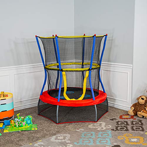 Skywalker Trampolines Mini Trampoline with Enclosure Net, 48 Inch, Red Pricepulse