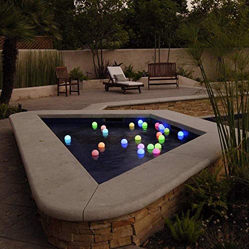 YESIE Floating Pool Lights,Rechargeable Design,10Packs LED Orbs