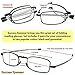 Success Eyewear Reading Glasses 2 Pair Black and Gunmetal Readers Compact Folding Glasses for Reading for Men and Women Case Included Bundle: Set of Black and Gunmetal With 2 Cases 1