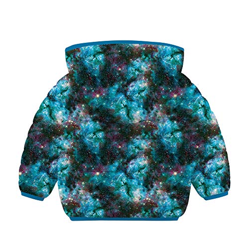 RAISEVERN 2T Baby Girl Boy Galaxy Hooded Zip Coat Cloak Jacket Thick Warm Clothes