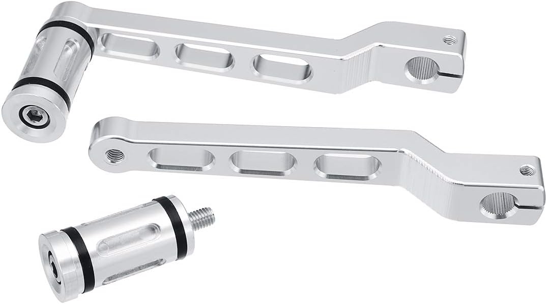 CALALEIE Levier de levier de levier de pression//talon avec bord chrom/&eacute; avec pinces de changement de vitesse pour moto Softail Harley Touring Pi/&egrave;ces de d/&eacute;coration moto neuves