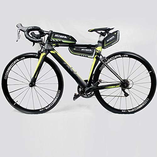 image for JOSPOWER Bike Triangle Frame Bag Reflective Bicycle Pouch Under Seat T