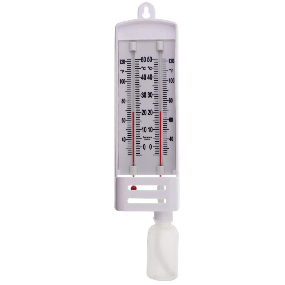 Brannan Masons Hygrometer Wet And Dry Bulb Humidity Meter - C And F