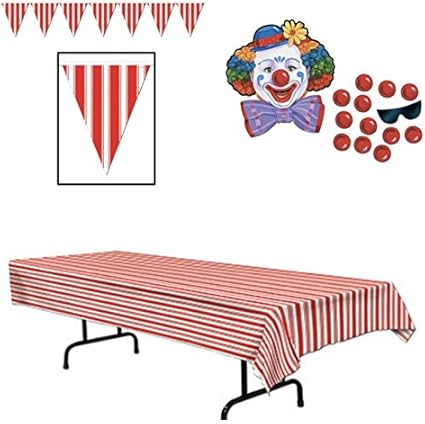 Amazon Com Circus Carnival Themed Party Decorations Tablecloth
