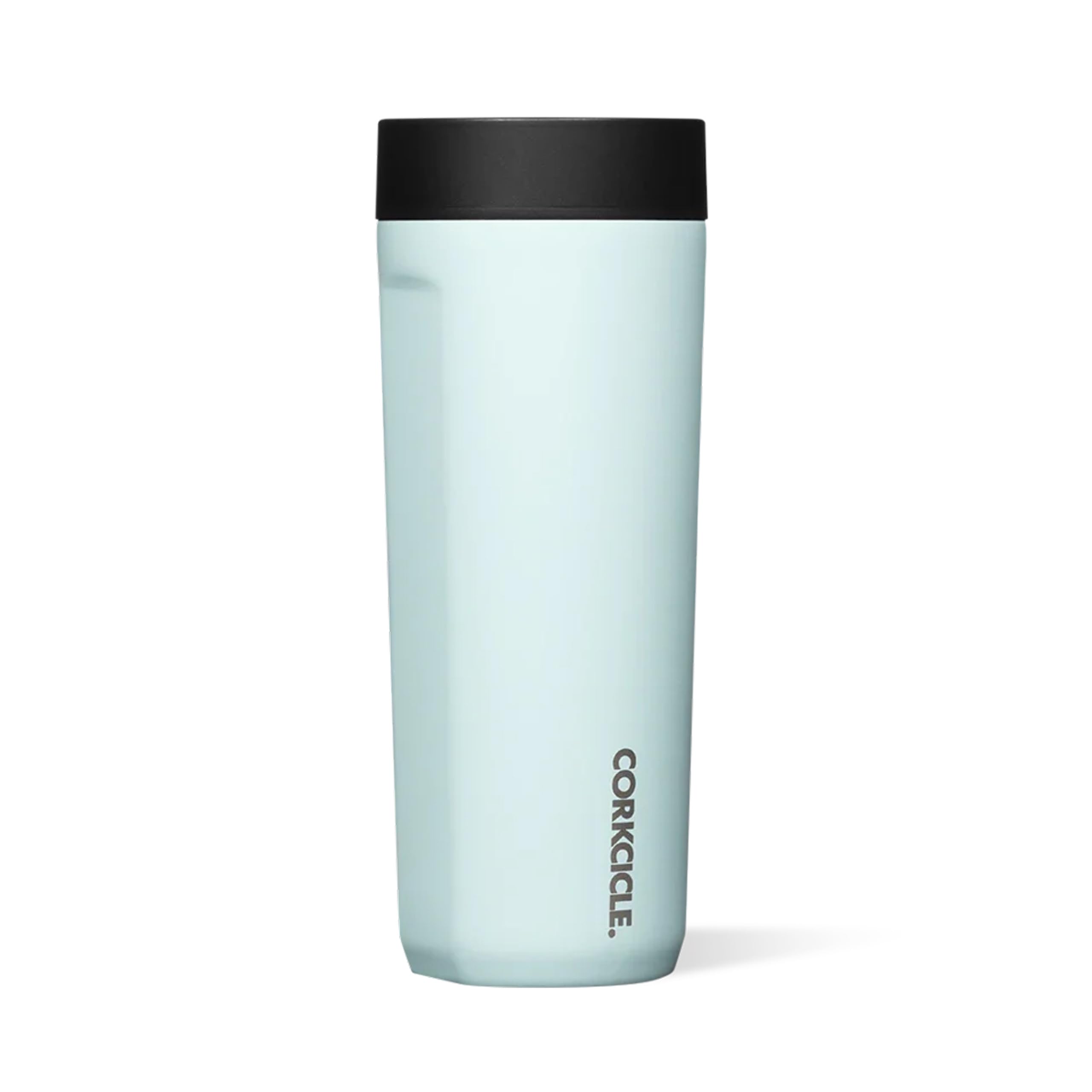 Corkcicle Commuter Cup - Leakproof, Triple Insulated Stainless Steel Travel Mug with Ceramic Coated Interior - Gloss Powder Blue, 485ml/17oz — image 1