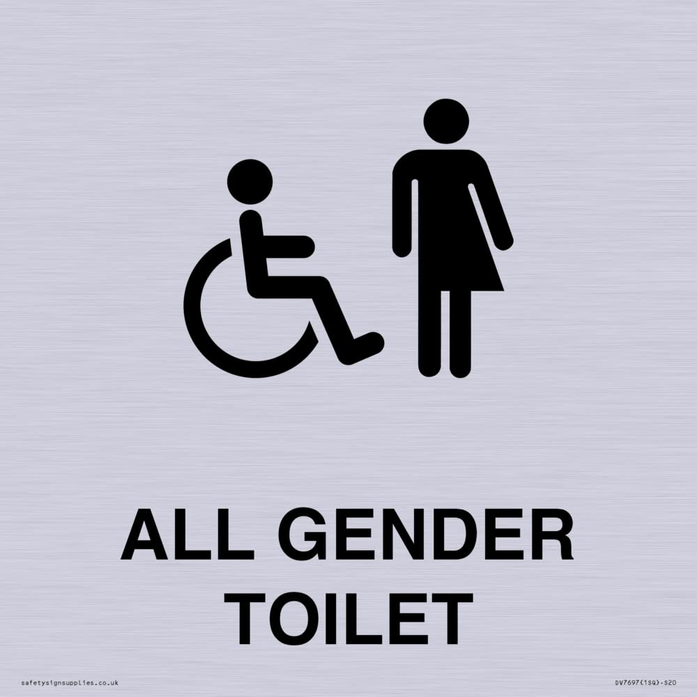 Disabled and Non-gender specific Sign - 200x200mm - S20