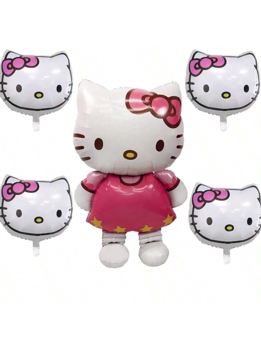 Kitty Balloons for Kitty Birthday Party Girls Birthday Party Balloons,Birthday Party Decorations (white)