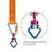 Swing Spinner, Teroys Aluminum Alloy Climbing Swivel 360 Rotator, Swing Swivel Hanging Accessory Fits Swivel Carabiner and Holds Up 2500 up Lbs For Rope Hammock