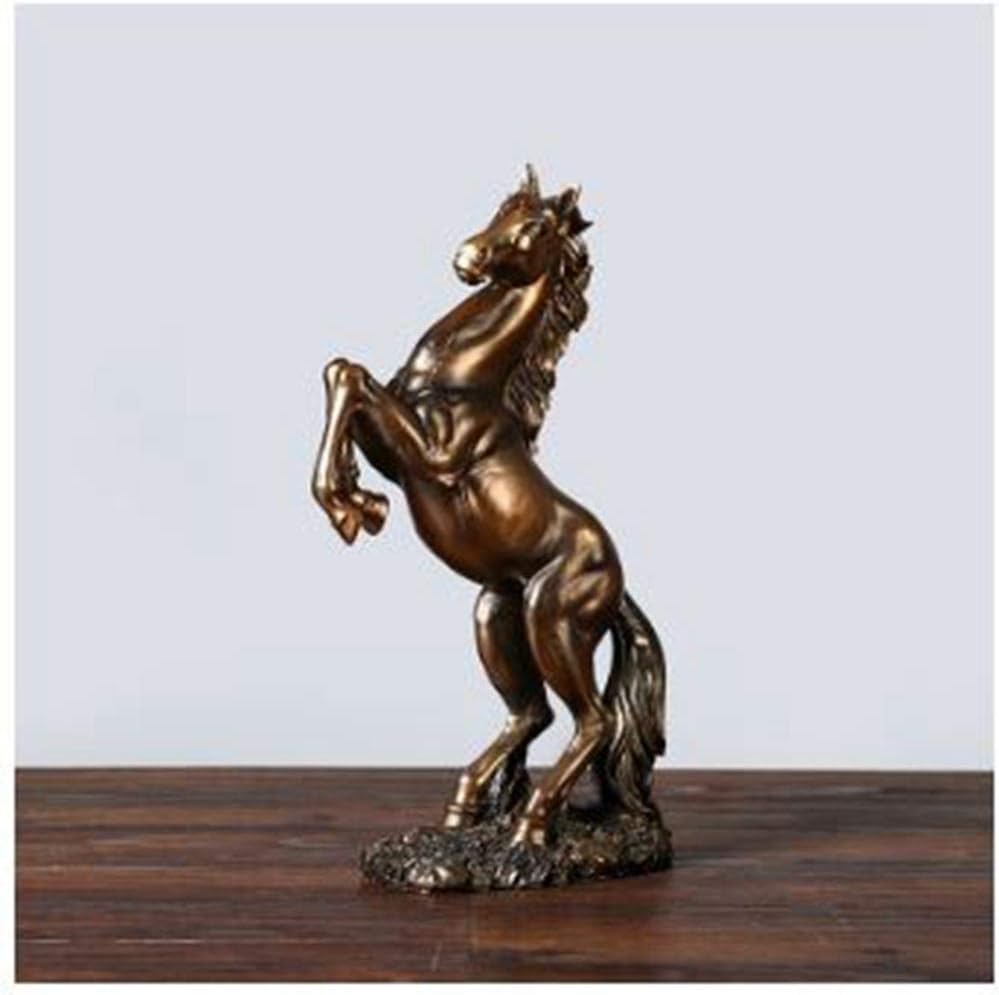 NKJWHB Resin Crafts Horse Statue Home Decoration Accessories Ornaments Statue&Sculpture Window Display Gift Horse Ornaments Decoration