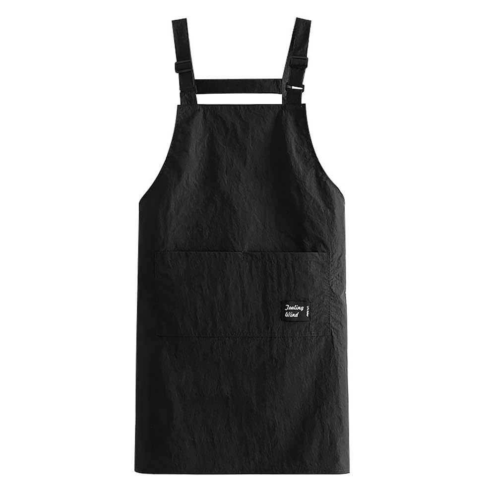 Photo 1 of 1 PCS Kitchen Cooking Aprons, Adjustable Soft Chef Apron with 2 Pockets for Men Women(Long Style)