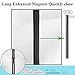 [Upgraded] Reinforced Magnetic Screen Door 72x80 Inches, Mkicesky Fiberglass Mesh Curtain with Self Sealing, Hands Free, Super Magnets Net for Door, Pets Kids Friendly, Fit Doors Up to 70