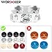 Yamix Worker Aluminum Alloy Modified Flat Flywheel Cage Set for nerf n-strike elite stryfe/rapidstrike CS-18 - Silver