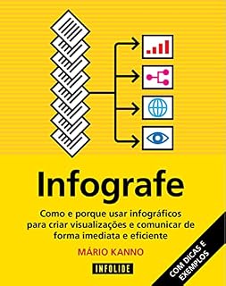 Livro Infografe: Como e porque usar infográficos para criar visualizações e comunicar de forma imediata e eficiente (Infografia por Mario Kanno)